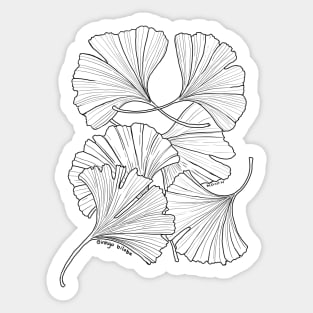 Ginkgo Leaves Sticker